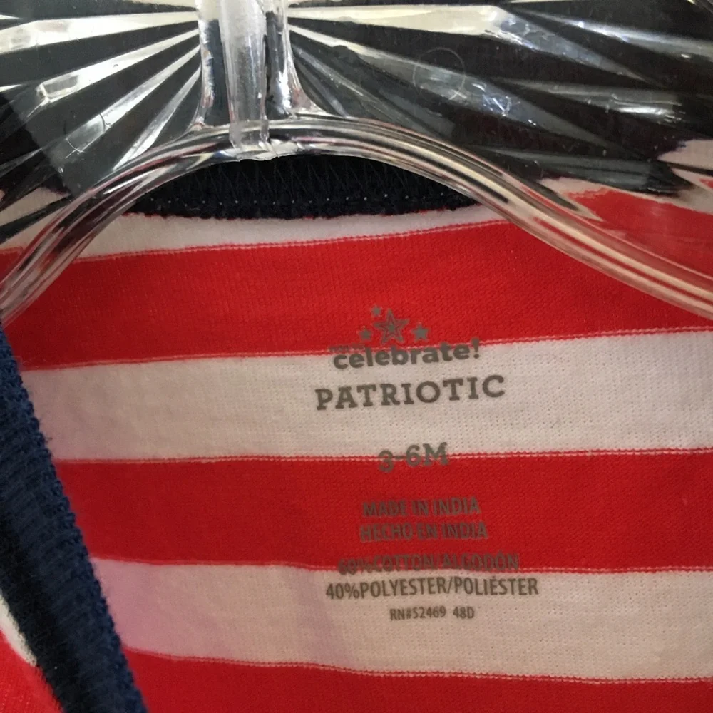 Child’s patriotic shortall 3-6 months